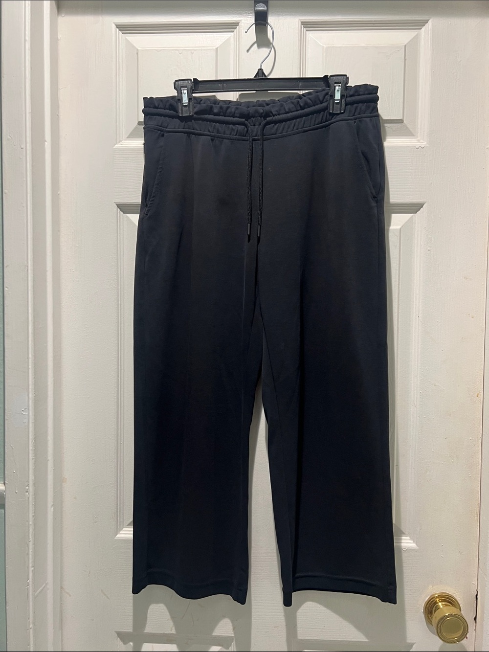Athleta Black Women's Wide-Leg Drawstring Pants
